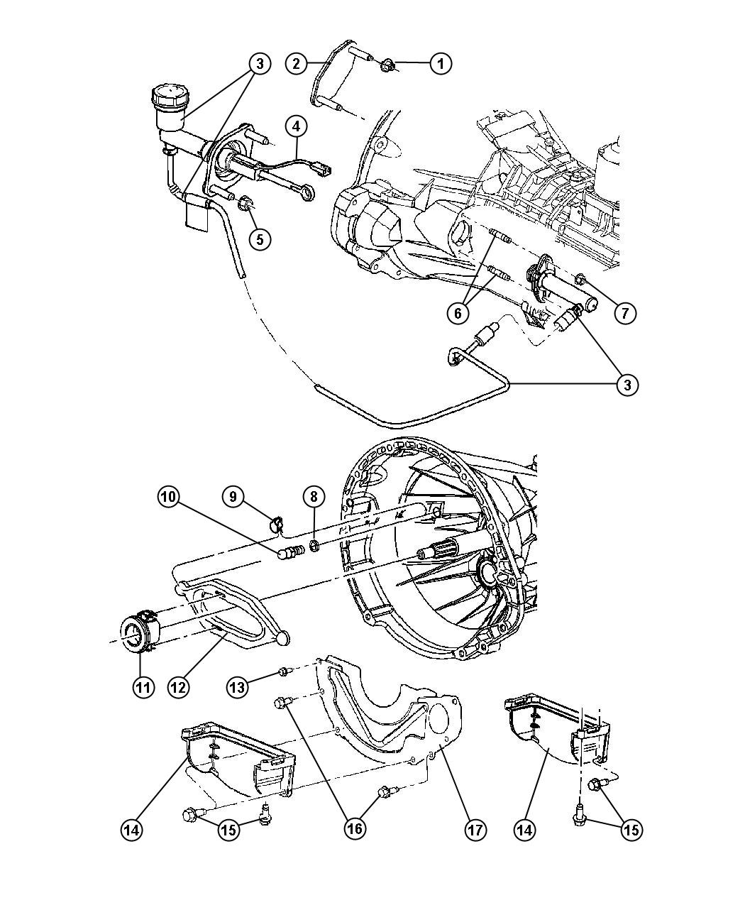 Diagram Controls,Hydraulic Clutch. for your Dodge Ram 3500  