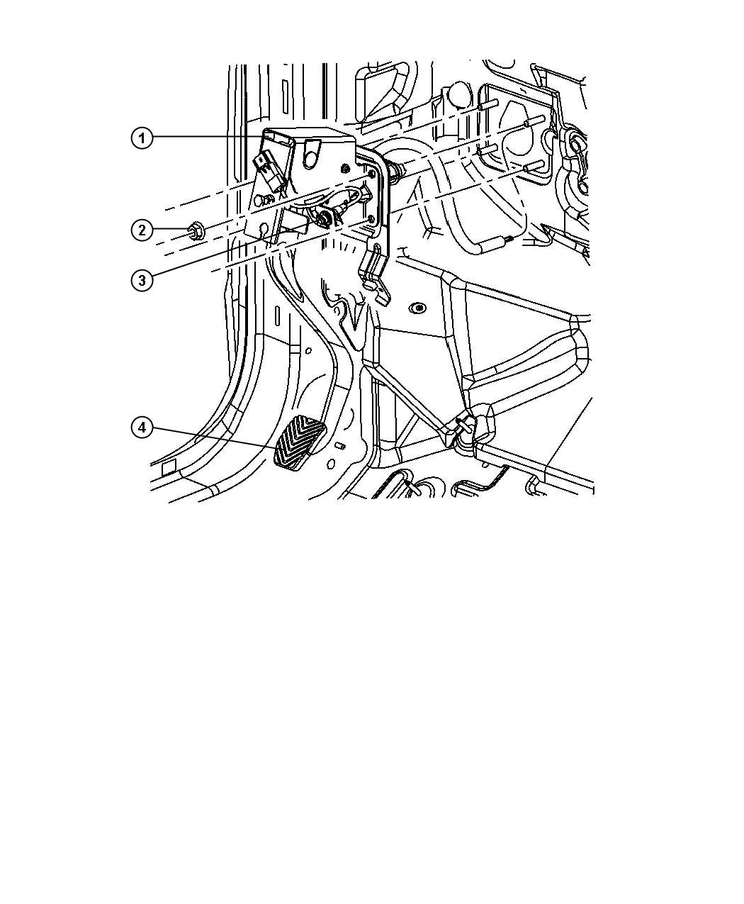 Diagram Clutch Pedal. for your 2012 Dodge Avenger   