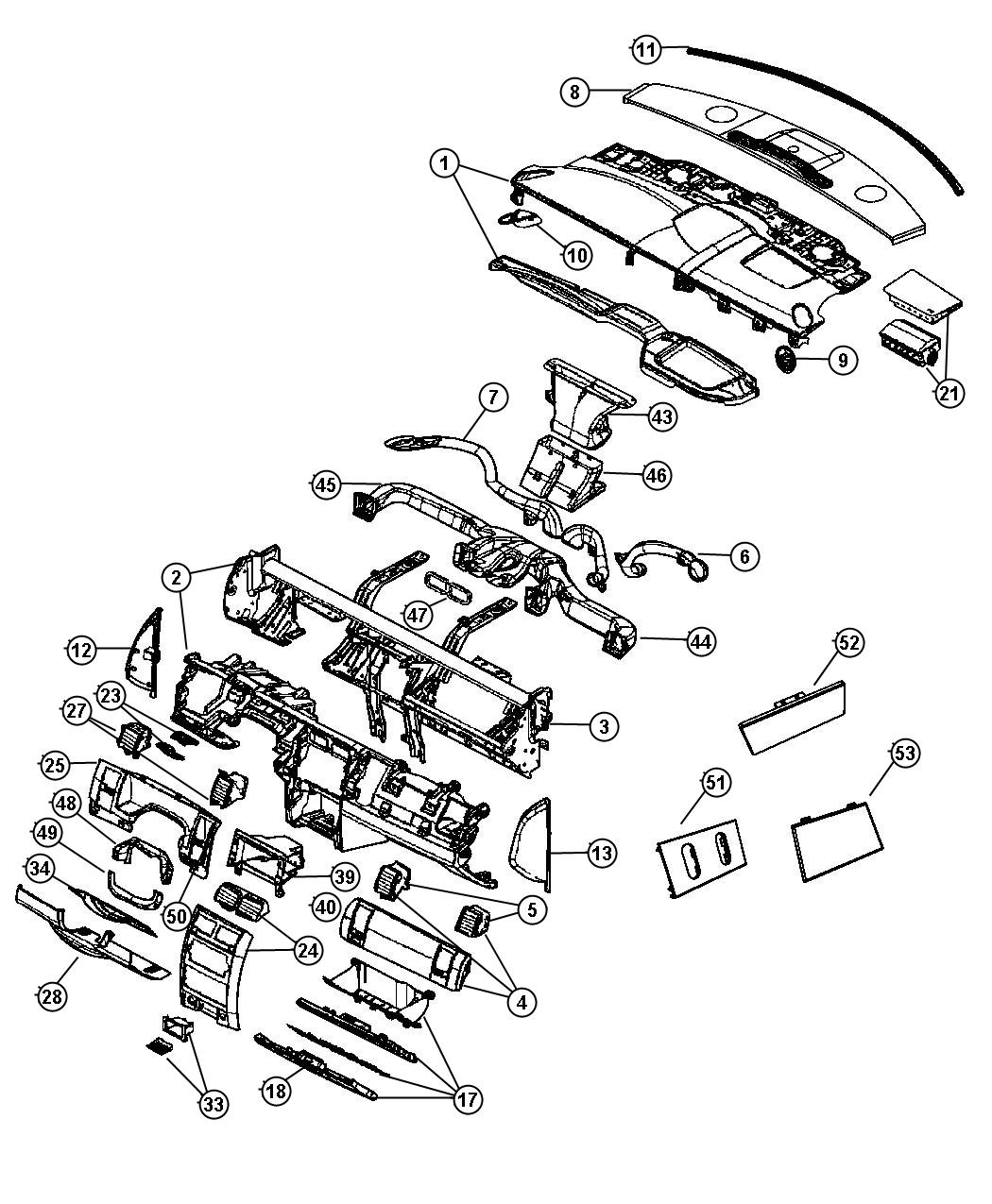 Diagram Instrument Panel. for your Dodge