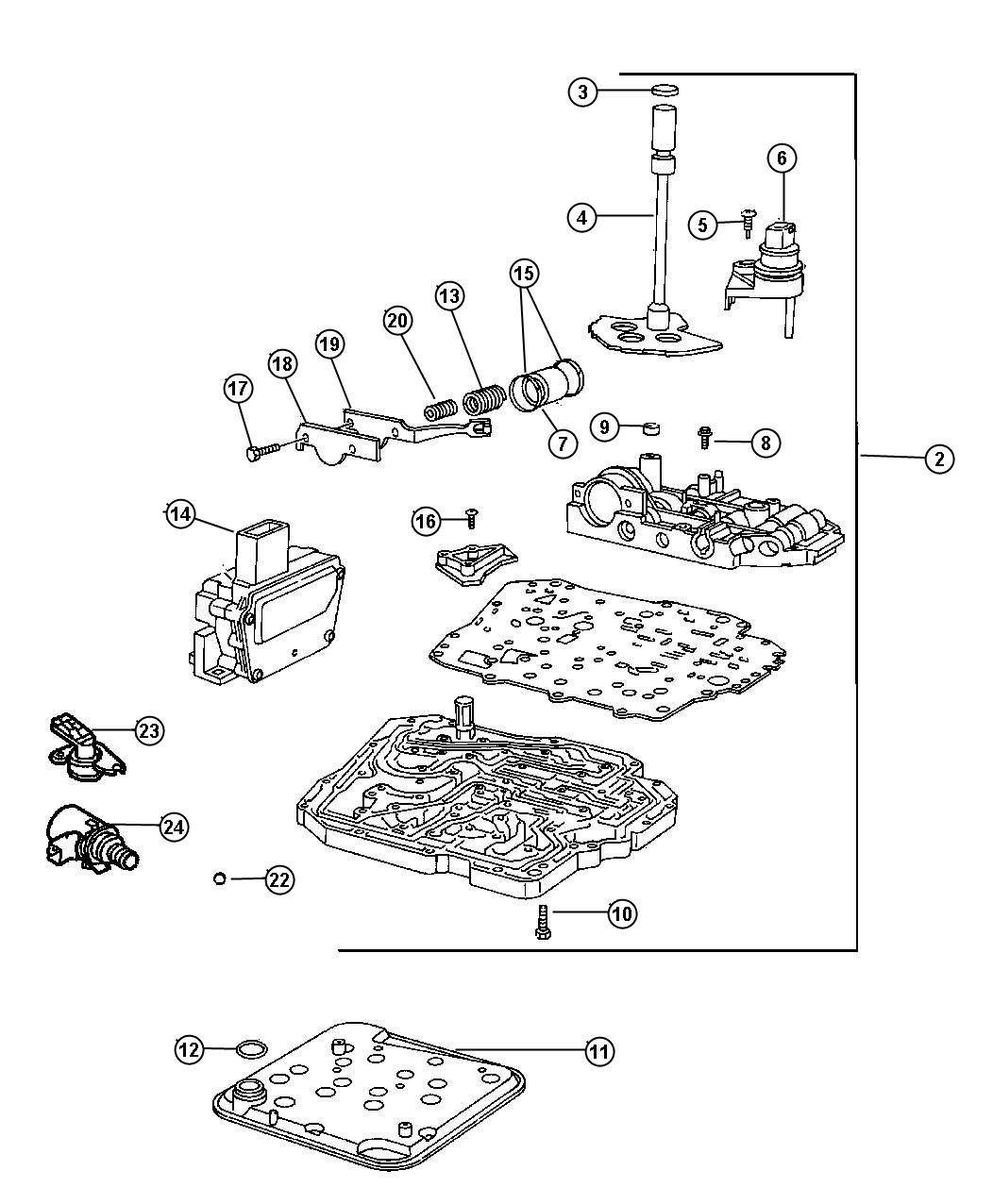 Valve Body. Diagram