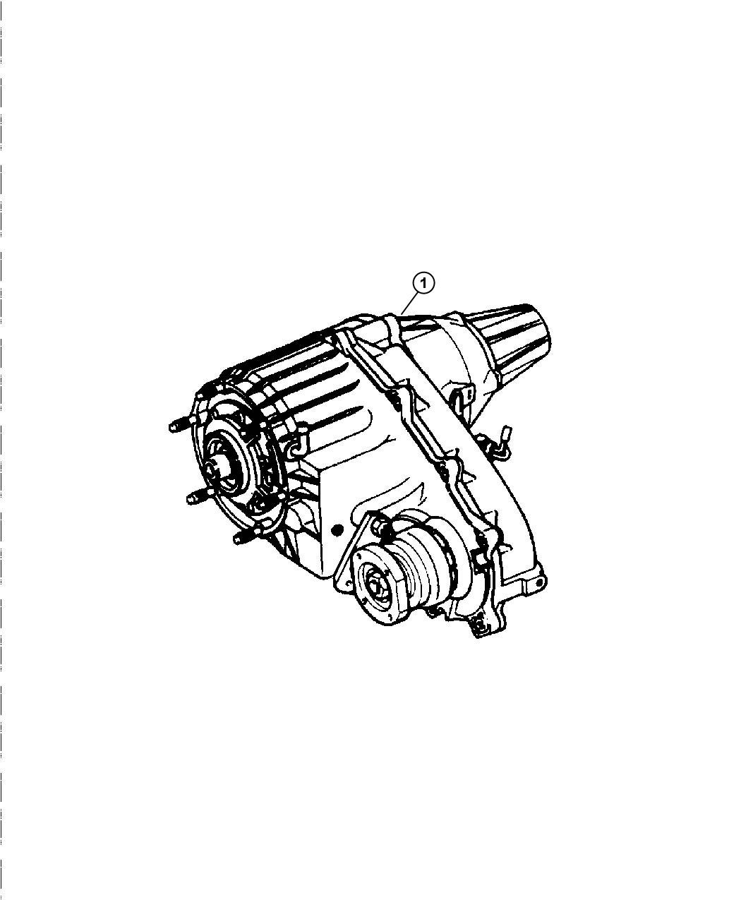 Full size assembly image of Transfer Case [Elec Shift-on-the-Fly,F/Time T/Case] Electric Sift on the Fly Part time. (1/1)