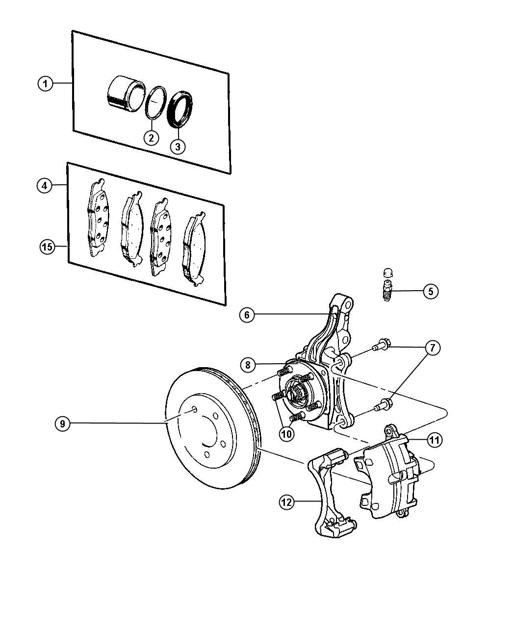 Diagram Brakes, Front. for your Ram