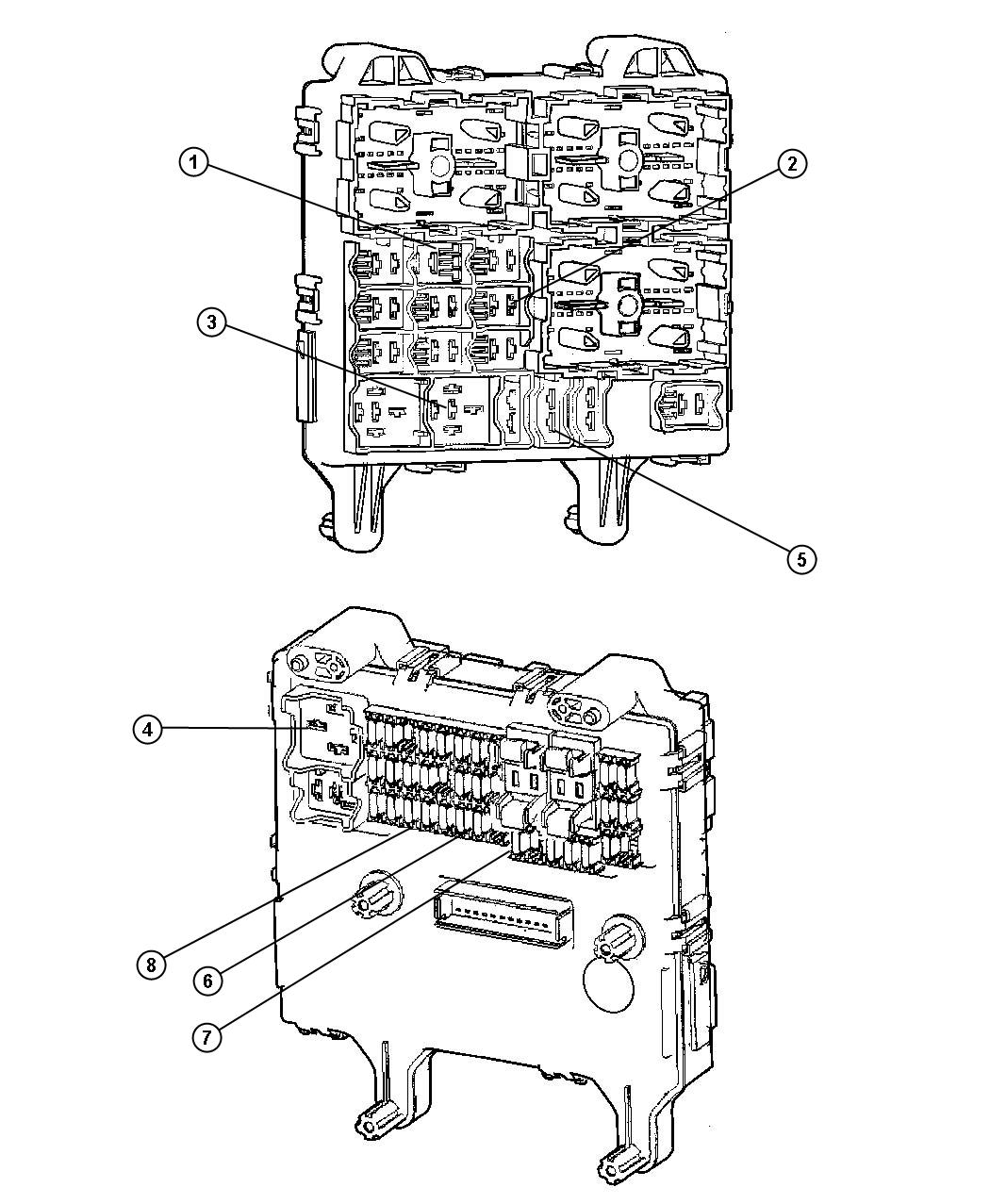 Diagram Junction Block, Relays, Circuit Breaker. for your Jeep Liberty  