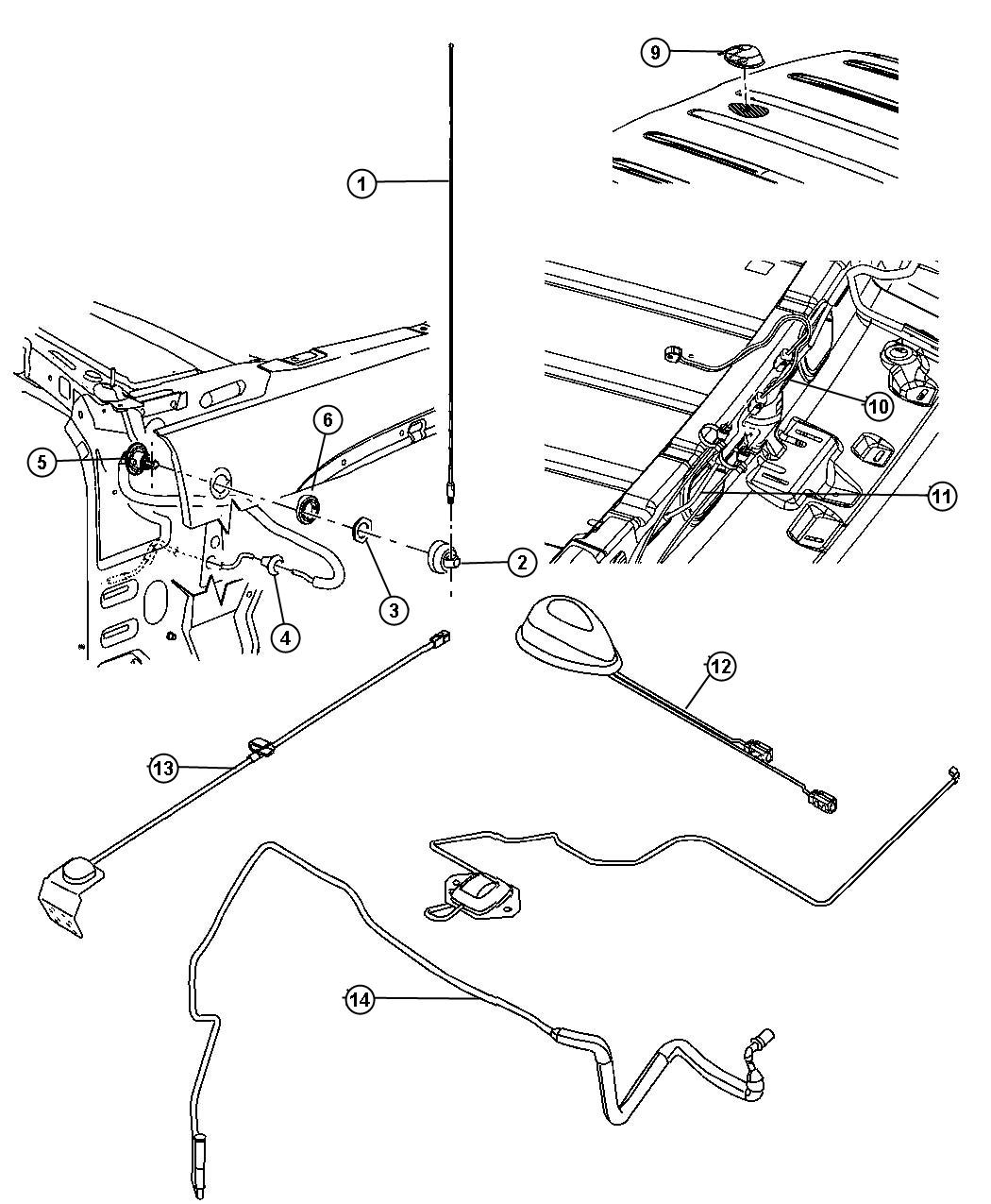 Diagram Antenna. for your Jeep