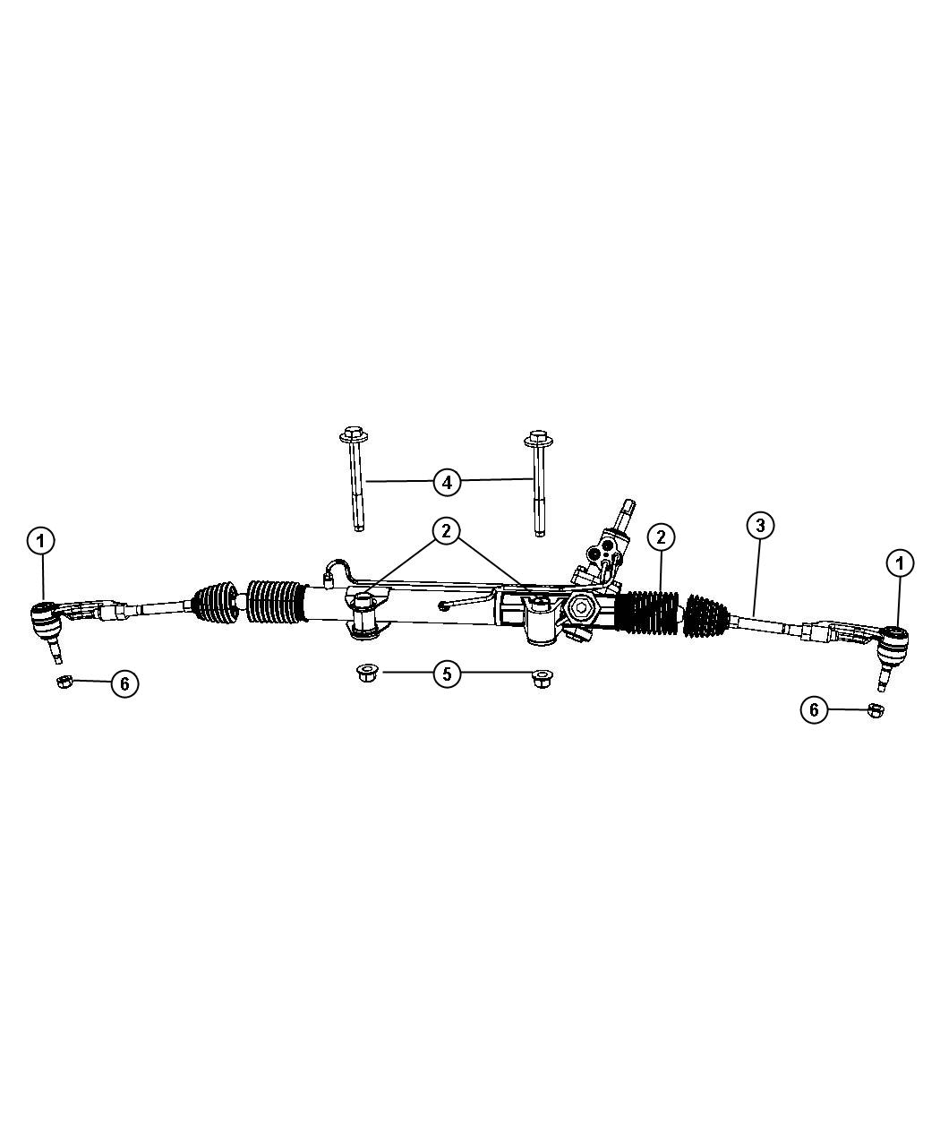 Gear Assembly,Steering,Rack and Pinion. Diagram