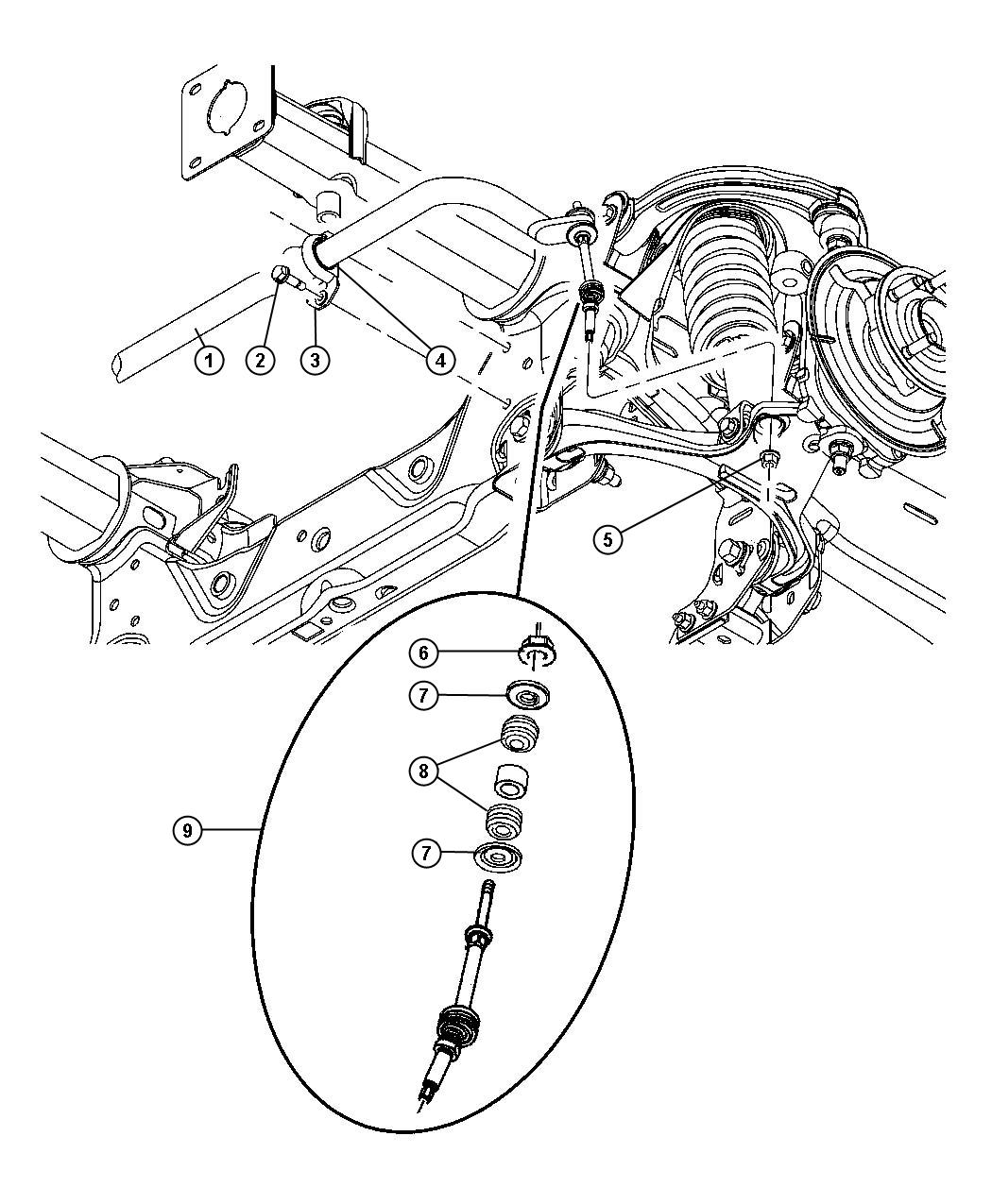 Diagram Stabilizer Bar,Front. for your Dodge