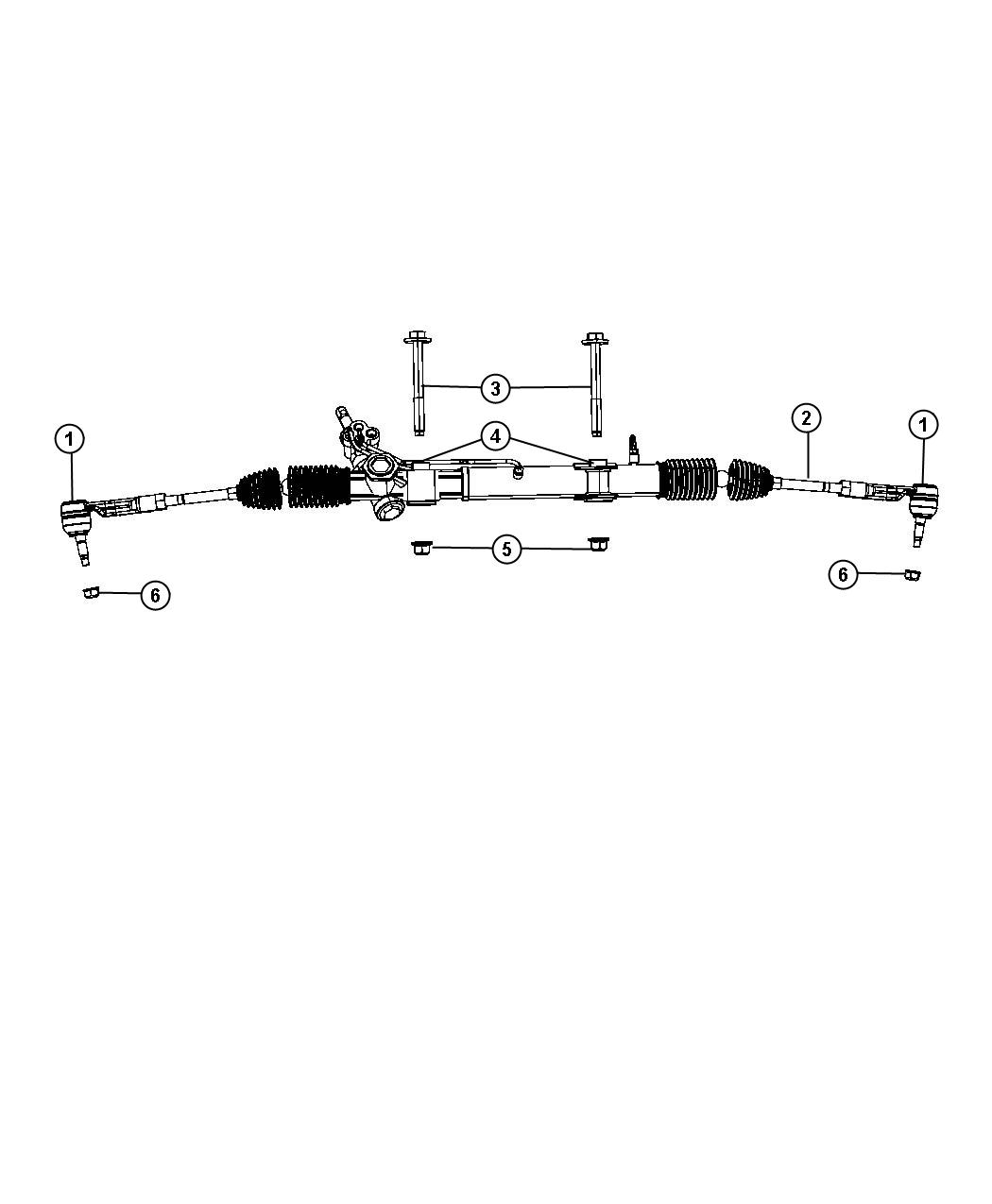 Diagram Gear Assembly,Steering,Rack and Pinion. for your Dodge