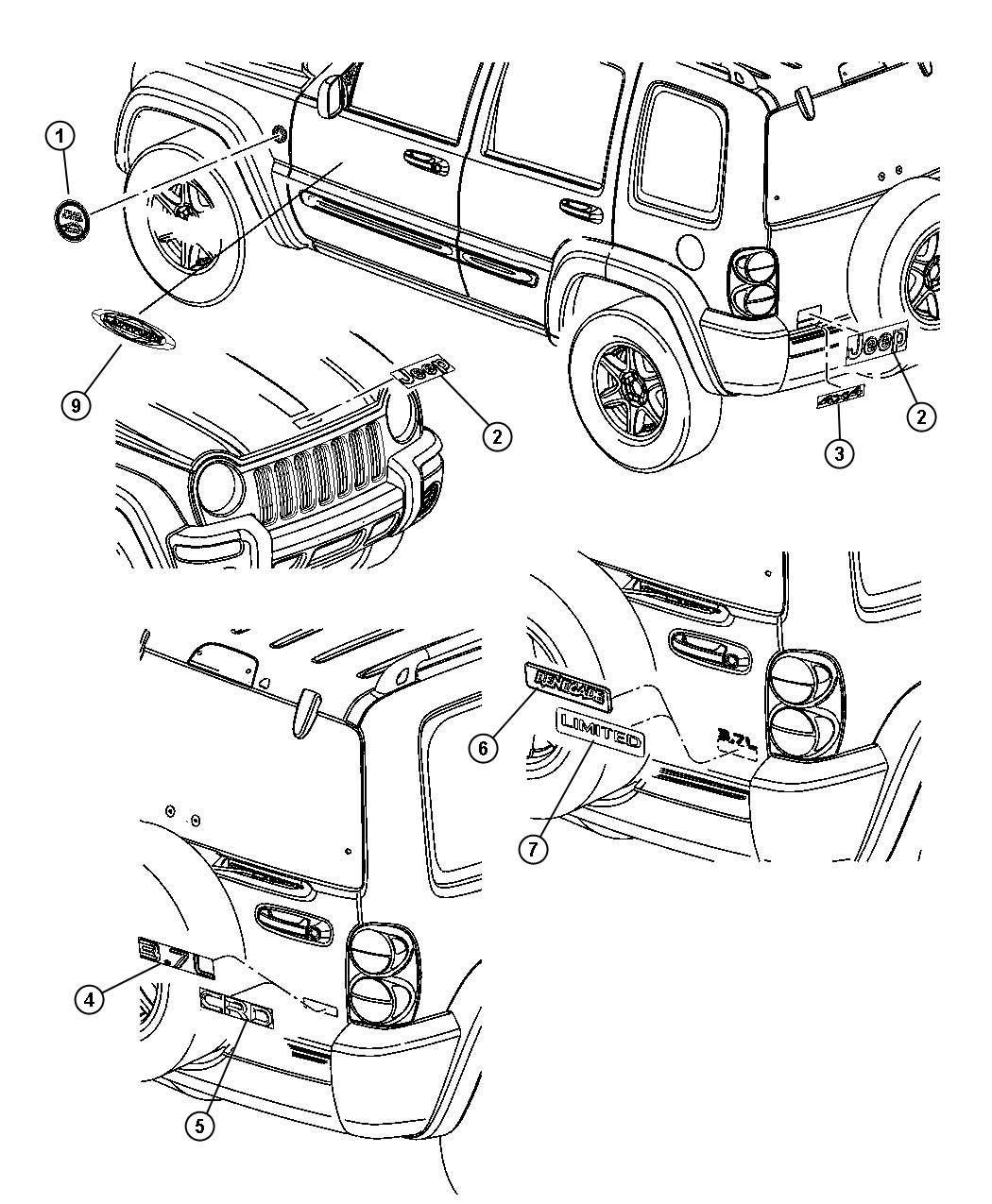 Diagram Nameplates. for your 2004 Chrysler 300  M 