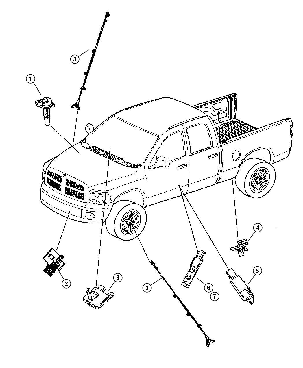 Diagram Sensors Body. for your 2021 Dodge Charger   