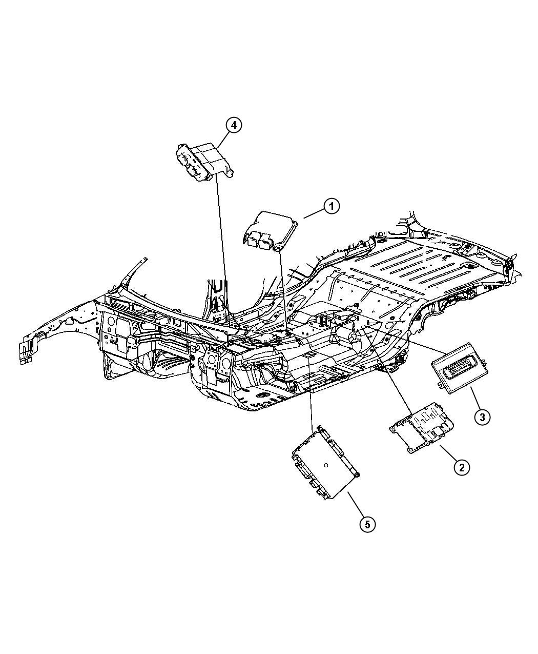 Modules Floor Mounted. Diagram