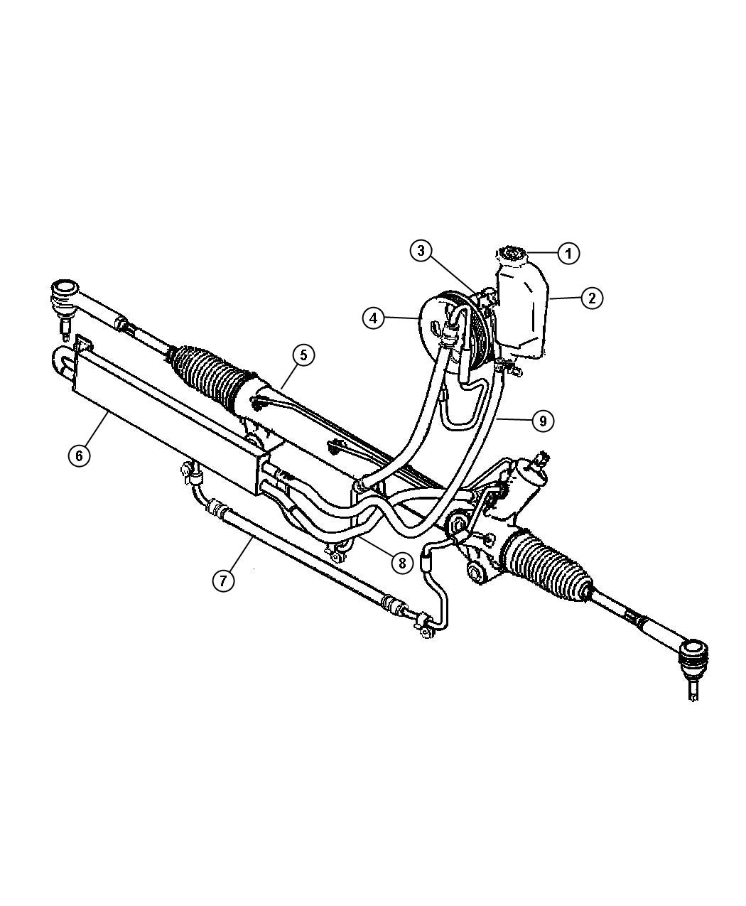 Diagram Power Steering Hose 4.7L [All 4.7L Gas Engines]. for your 2004 Jeep Grand Cherokee   