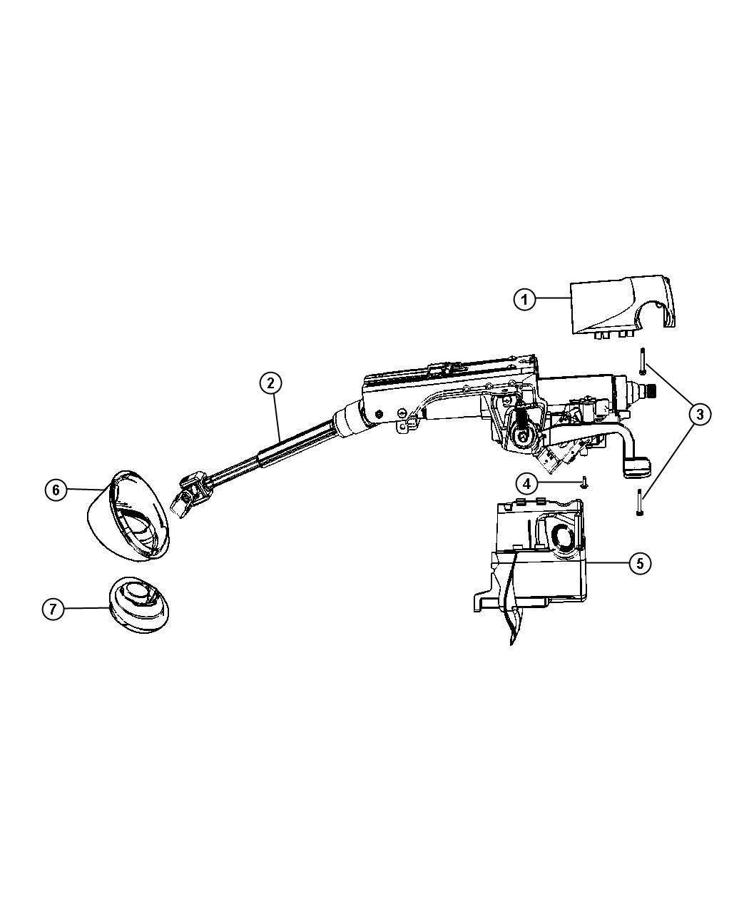 Diagram Column, Steering Upper and Lower. for your Dodge