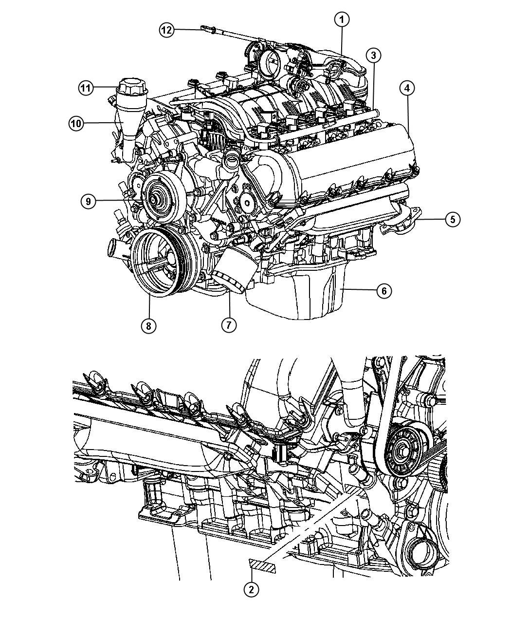 Engine Assembly And Identificatin 4.7L [4.7L V8 MPI Engine] [4.7L V8 FFV Engine]. Diagram