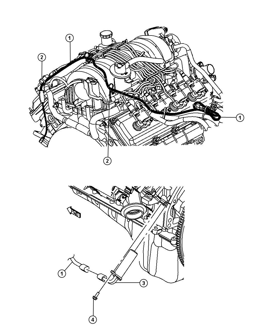 Cylinder Block Heater 5.7L [5.7L V8 HEMI MDS ENGINE]. Diagram