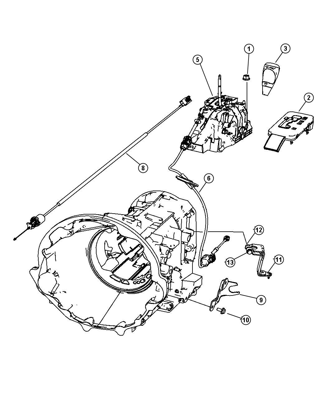 Diagram Shift Control. for your Dodge NITRO  