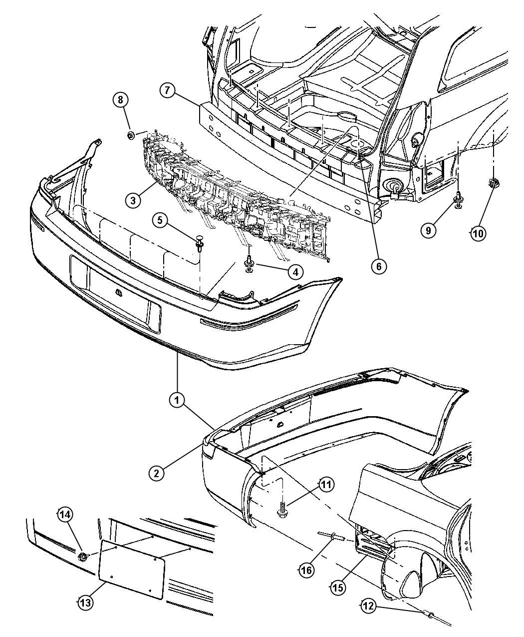 Diagram Fascia, Rear - 49. for your Chrysler