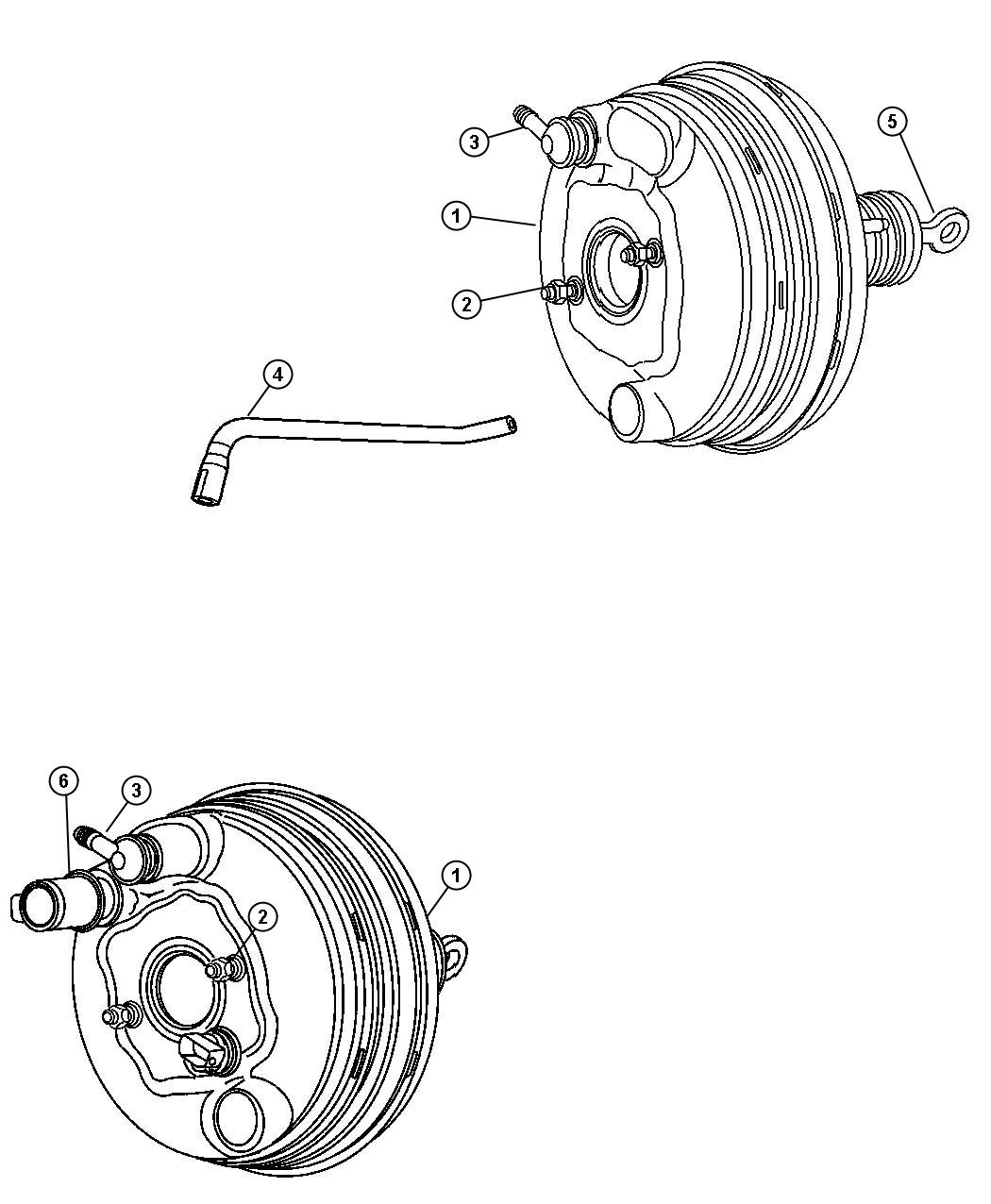 Booster, Power Brake. Diagram