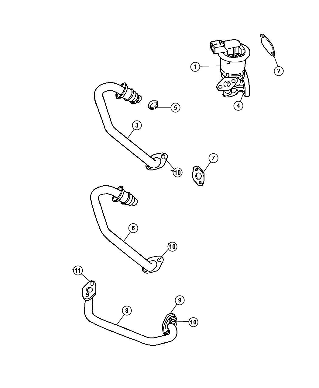 Diagram EGR System All Gas Engines. for your 2019 Dodge Charger   