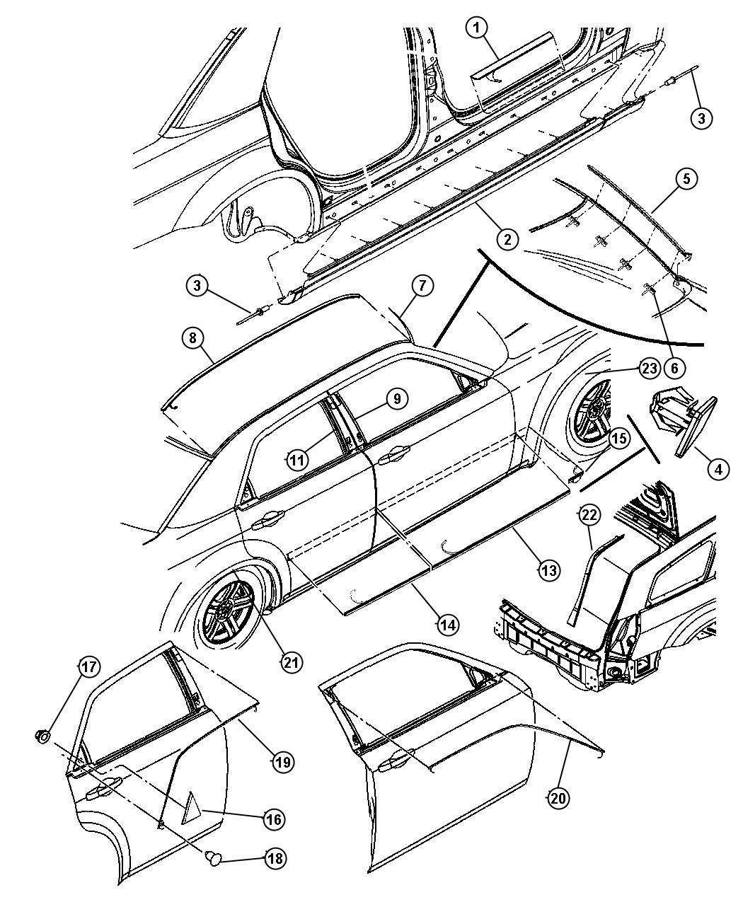 Moldings and Cladding. Diagram