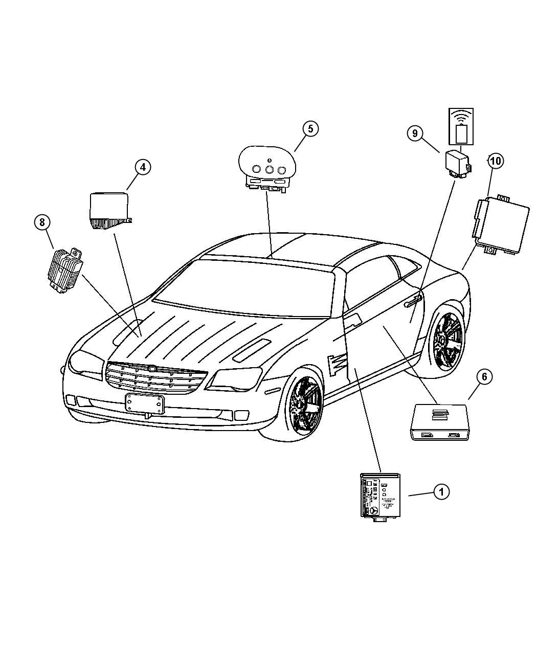 Diagram Modules. for your Chrysler Crossfire  