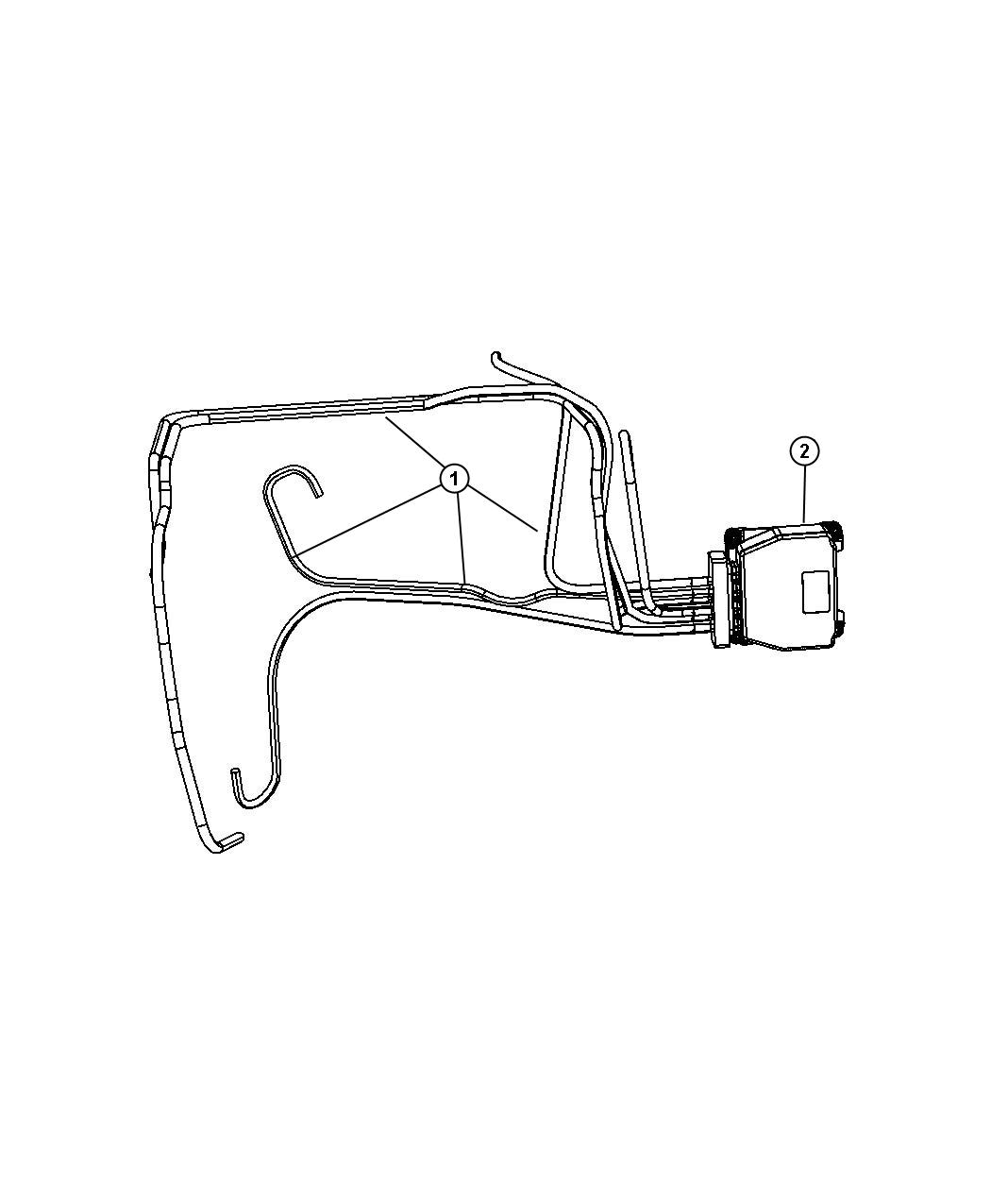 Diagram Diesel Vacuum Harness 2.0L [2.0L 4 Cyl DOHC Diesel 16V Engine]. for your 2023 Jeep Renegade   