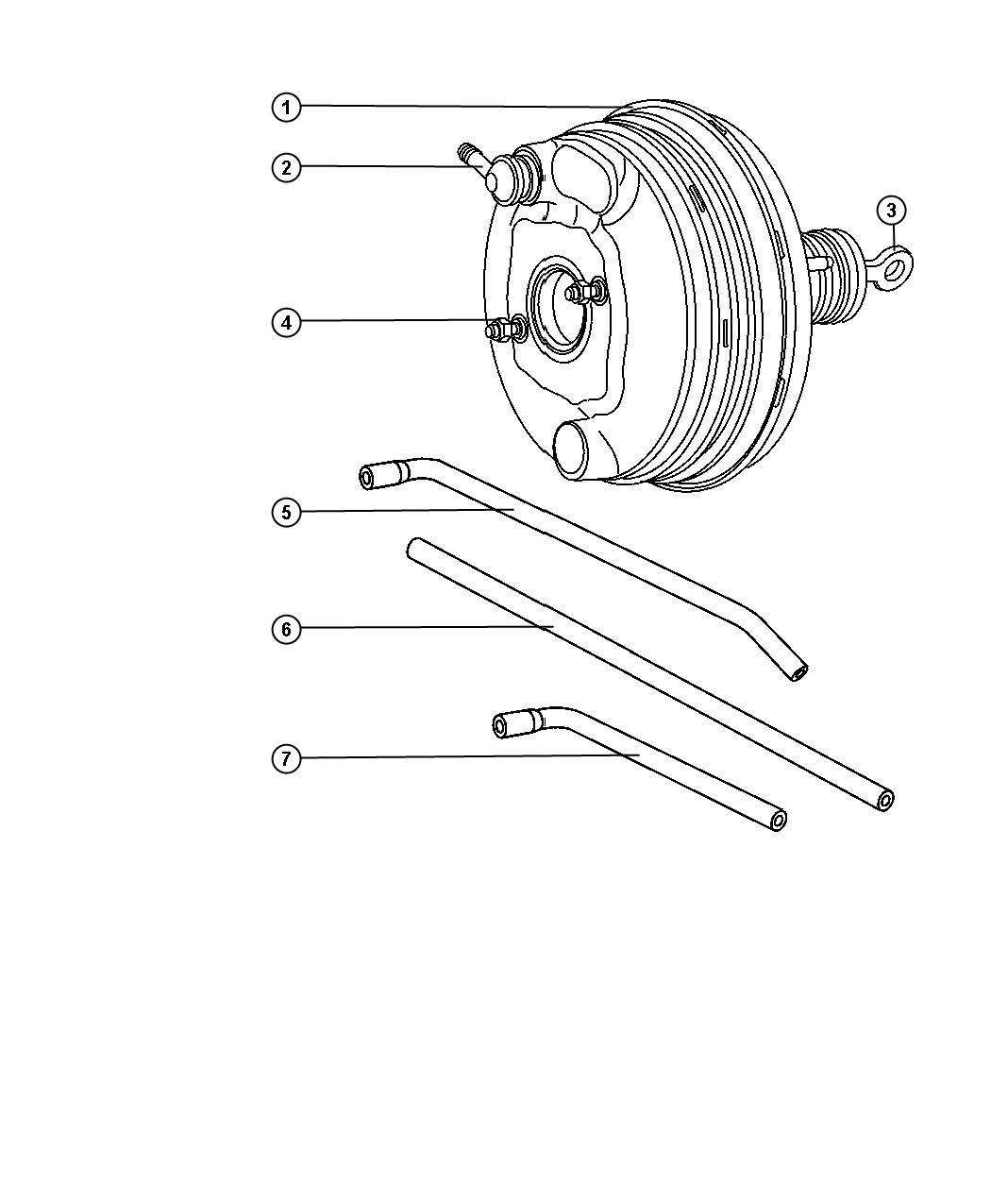 Booster, Power Brake. Diagram