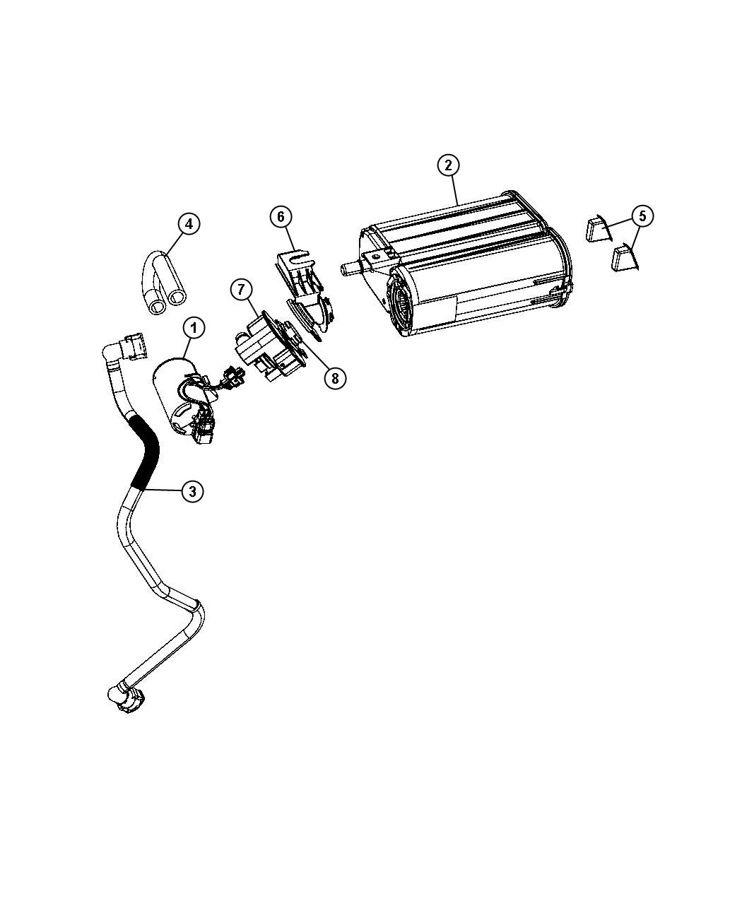 Diagram Vacuum Canister and Related. for your Chrysler