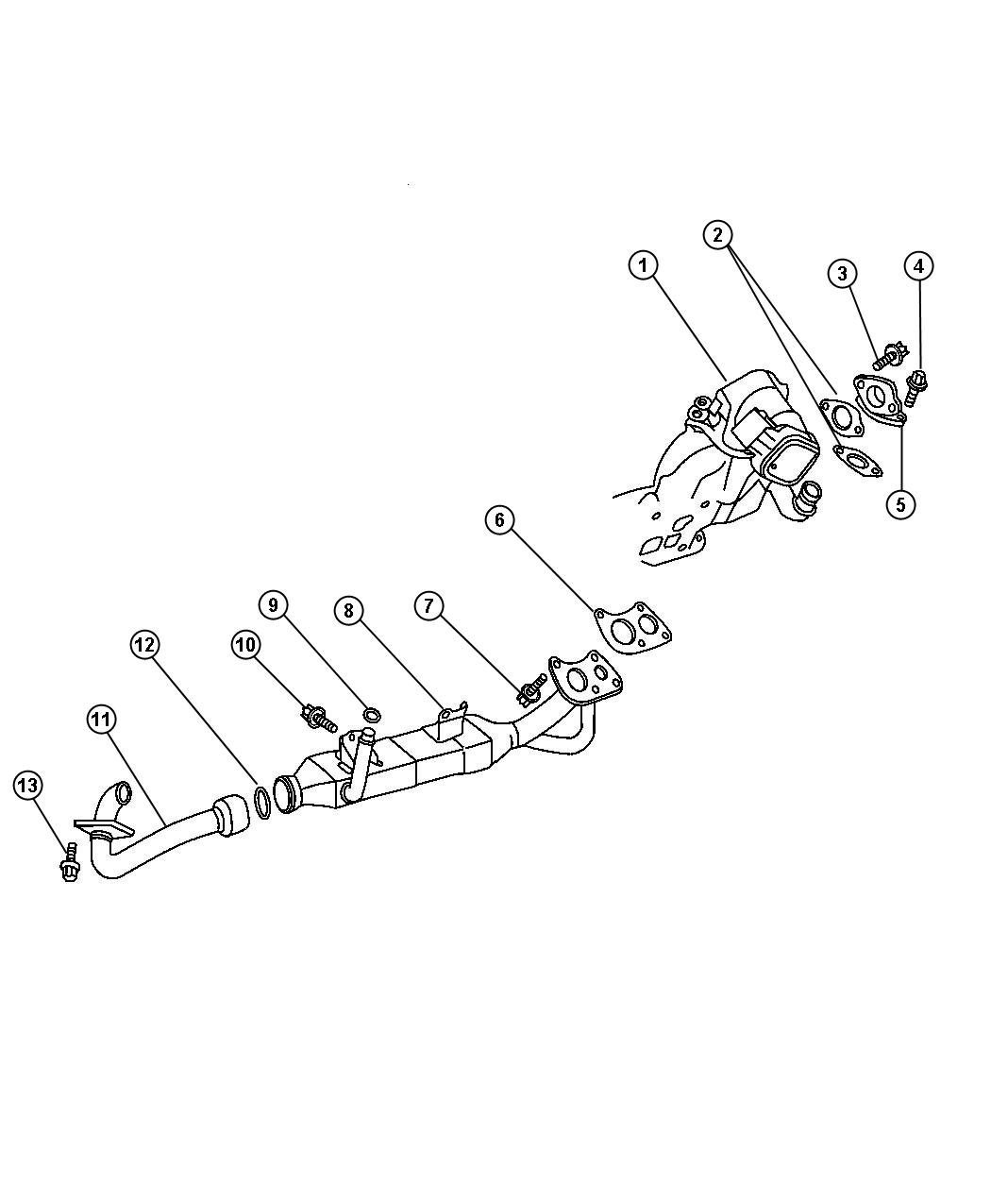 Diagram EGR System 3.0L Diesel [3.0L V6 Turbo Diesel Engine]. for your 2010 Chrysler PT Cruiser   