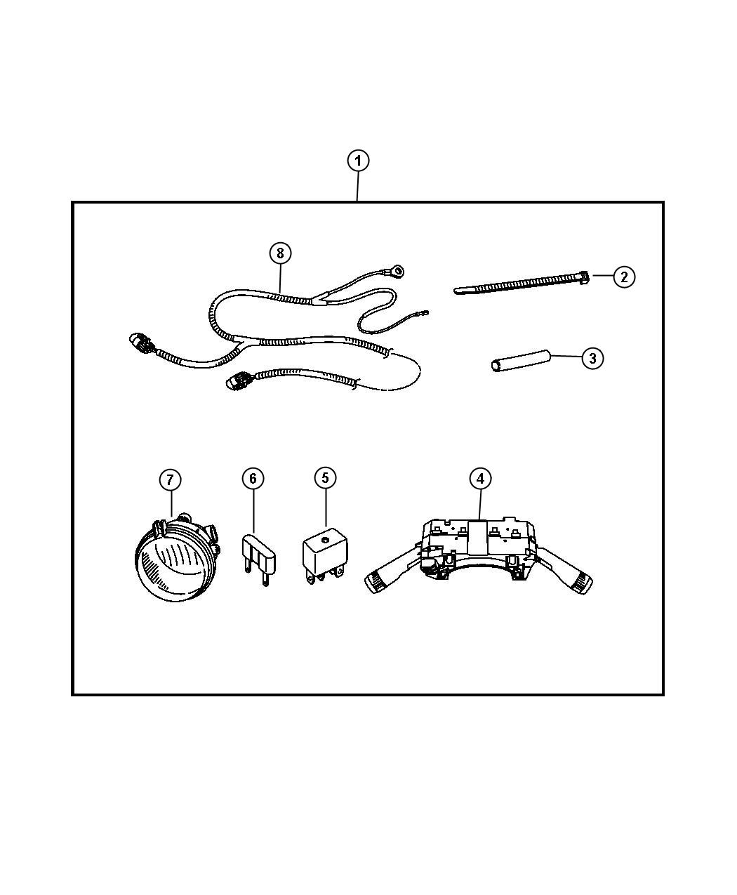 Diagram Fog Lamps. for your Jeep Liberty  