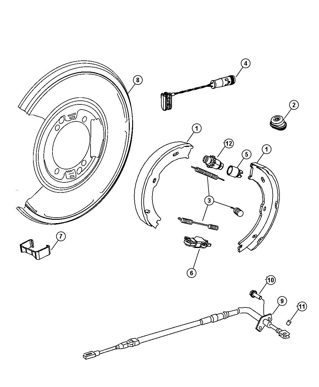 Diagram Parking Brake / Dual Rear Wheel. for your Dodge SPRINTER  