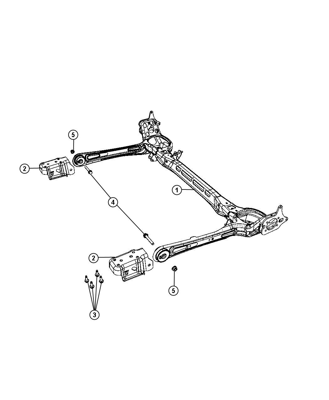 Diagram Axle Assembly. for your 1997 Dodge Dakota   