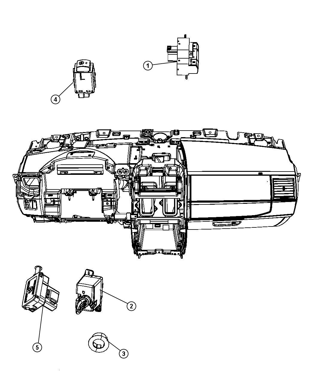 Switches Instrument Panel. Diagram