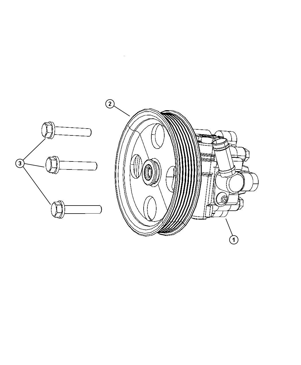 Diagram Power Steering Pump. for your Dodge Grand Caravan  