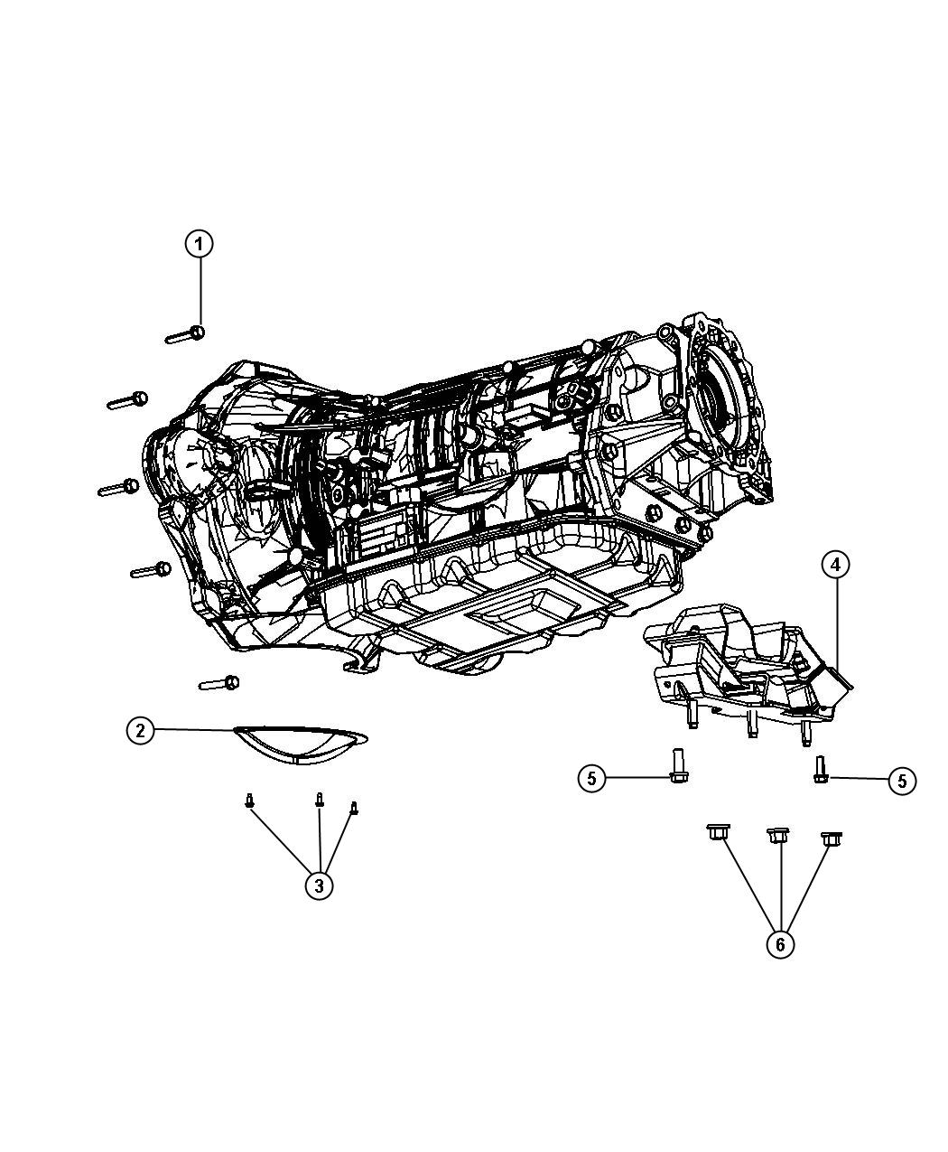 Diagram Transmission Mounting. for your 2003 Chrysler 300  M 