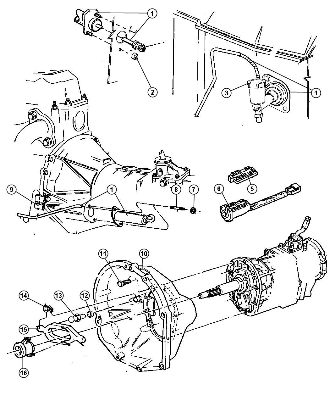 Diagram Controls,Hydraulic Clutch. for your 2000 Jeep Cherokee SPORT 4-DR 4.0L Power Tech I6 A/T 