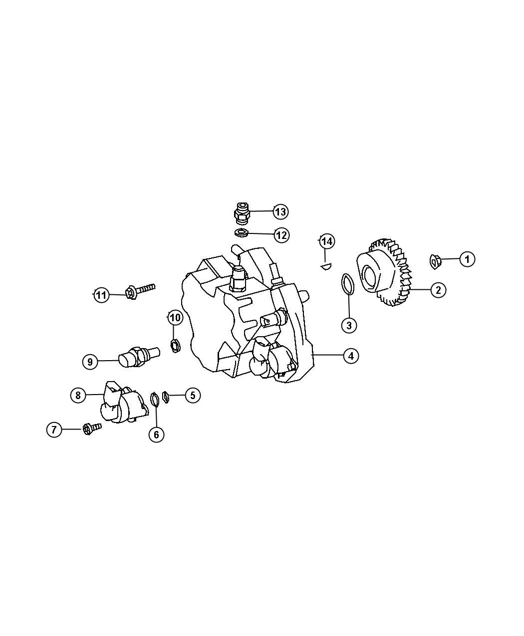 Diagram High Pressure Pump. for your Dodge
