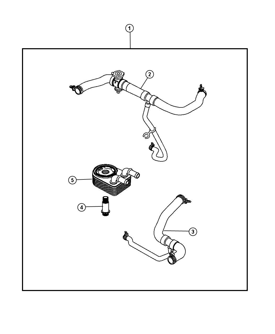 Diagram Engine Oil Cooler. for your Dodge Avenger  