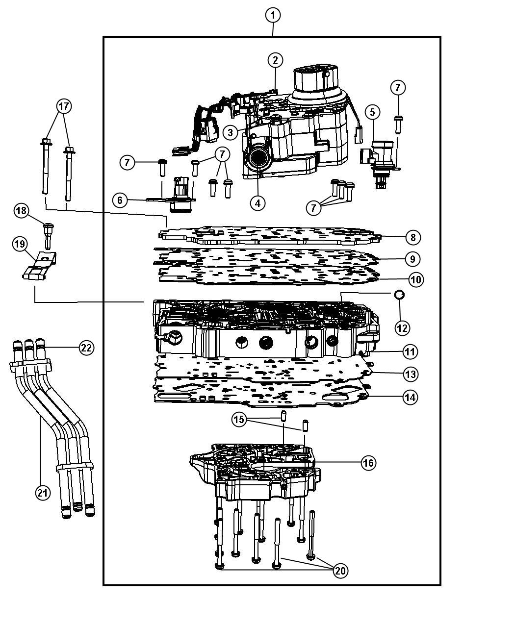 Chrysler Town & Country Transfer plate. Aluminum valve body. Gear