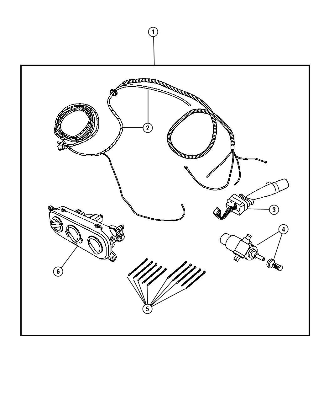 Diagram Hardtop Wiring Kit. for your 2009 Dodge Avenger   