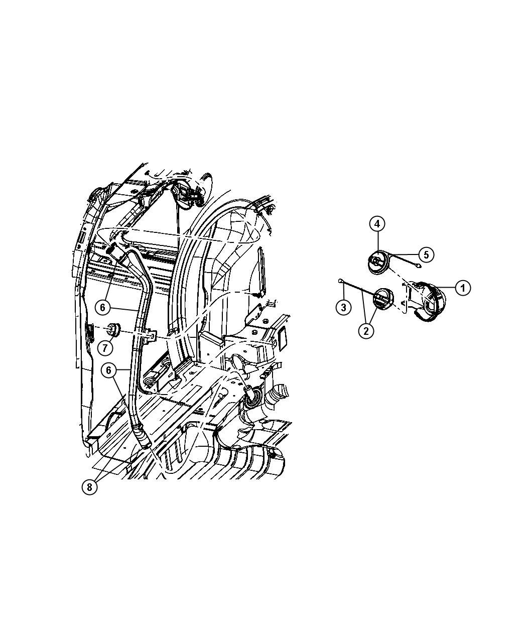 Diagram Fuel Filler Tube and Related. for your Dodge Grand Caravan  