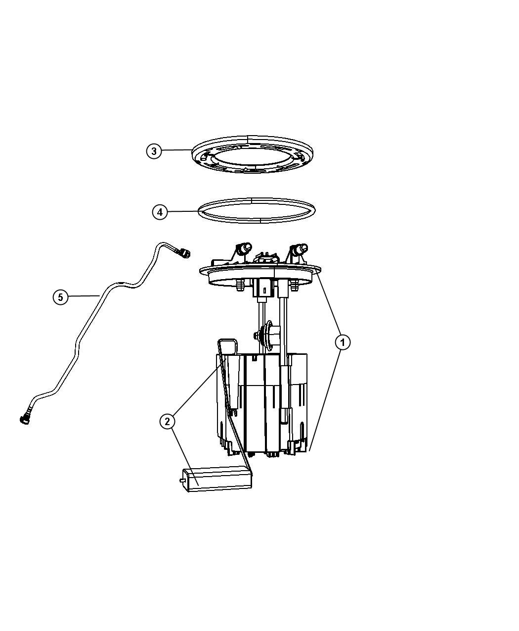 Diagram Fuel Pump Module. for your Dodge Grand Caravan  