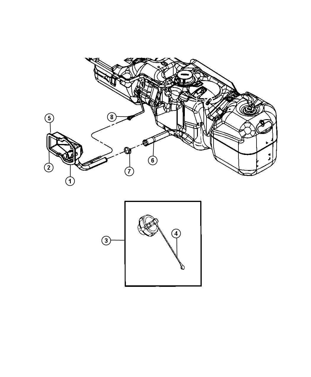 Fuel Filler Tube and Related. Diagram