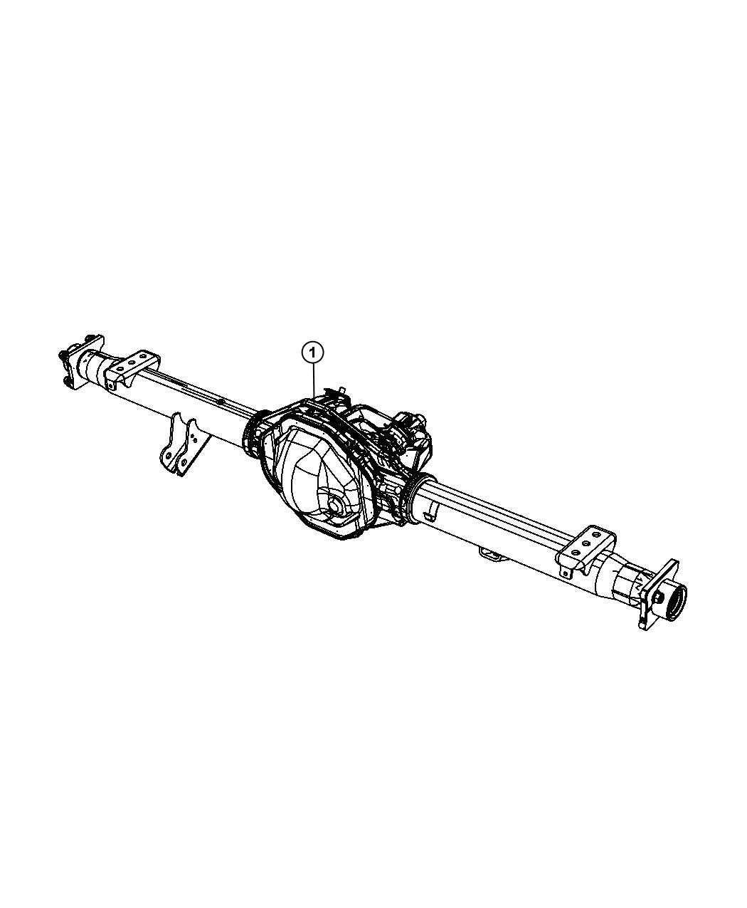 Diagram Axle Assembly, Rear, DR 1, DR 6. for your 2002 Chrysler 300  M 