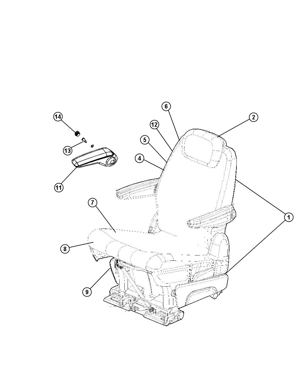 Diagram Rear Seat - Quad - Stow and Go - Trim Code [SL]. for your 2001 Chrysler Town & Country   