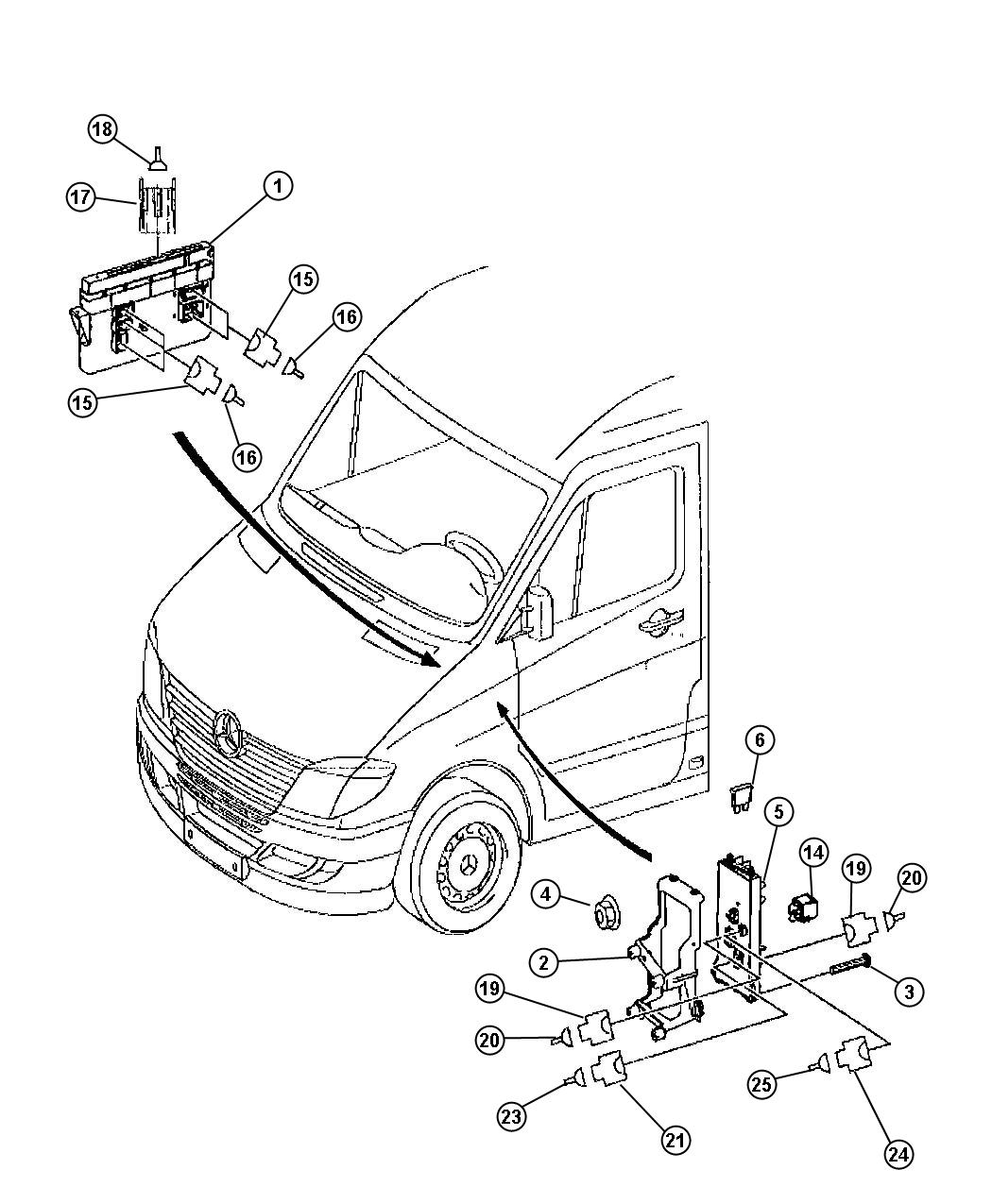 Diagram Fuse Box / Body Controller. for your 2013 Dodge Journey   