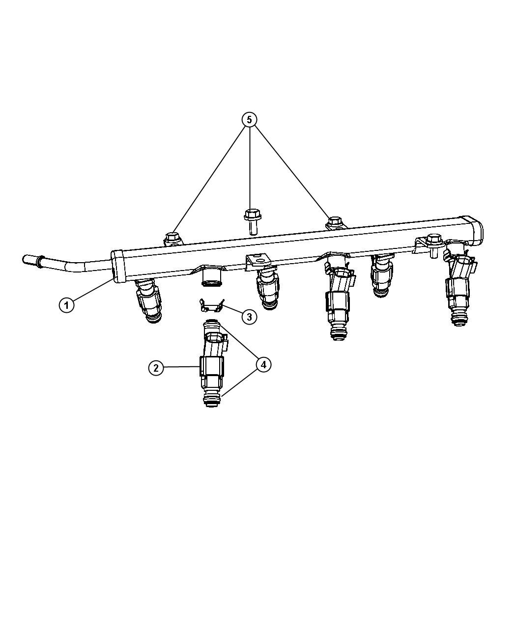 Diagram Fuel Rail and Related. for your 2022 Jeep Wrangler   