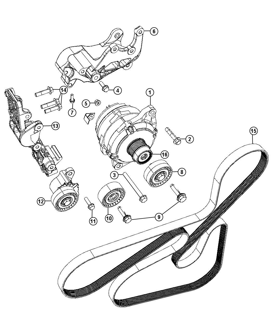 Diagram Alternator. for your 2004 Chrysler 300 M  