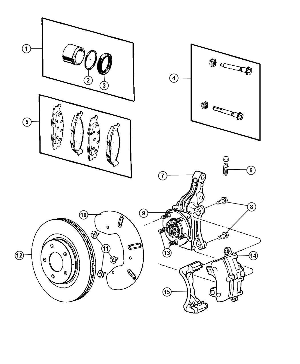 Brakes, Front. Diagram