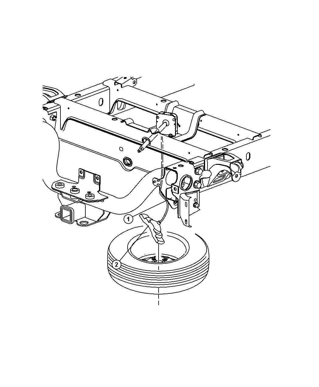 Diagram Spare Tire. for your 2012 Ram 1500   