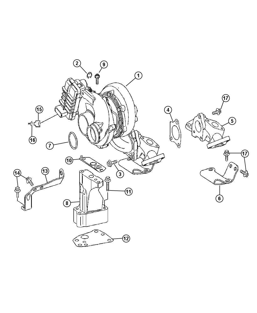 Turbocharger. Diagram